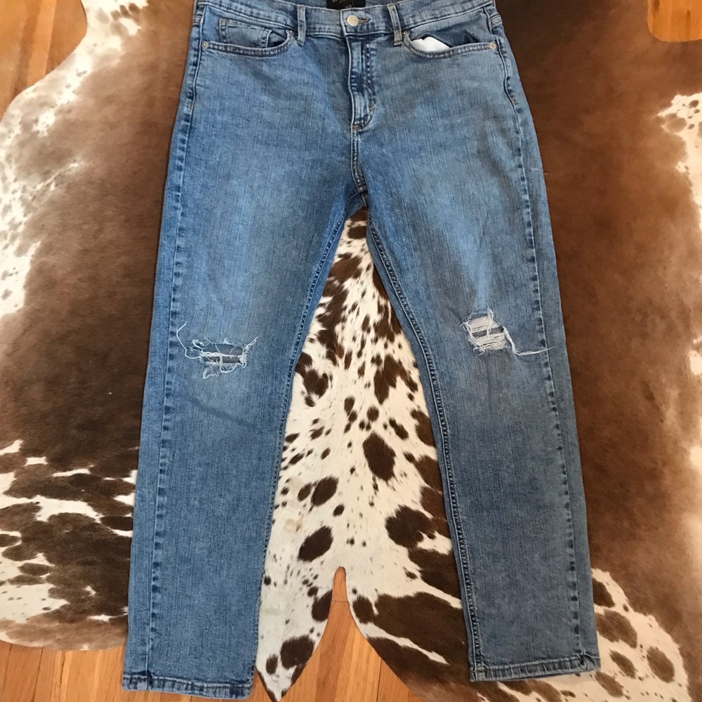 Banana Republic Boyfriend Distressed Jeans sz 29/8 - Picture 2 of 4